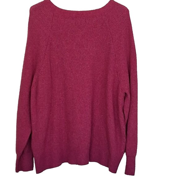 Old Navy Women V-Neck Sweater Size 2X Pink Long Sleeve Pullover Machine Washable - Picture 2 of 10